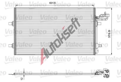 VALEO Kondenztor klimatizace VA 814324, 814324