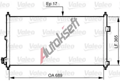VALEO Kondenztor klimatizace VA 814331, 814331