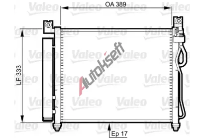 VALEO Kondenz�tor klimatizace VA 814346, 814346