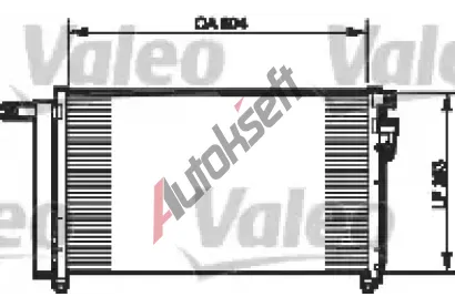 VALEO Kondenzátor klimatizace VA 814349, 814349 VALEO Kondenzátor klimatizace VA 814349, 814349