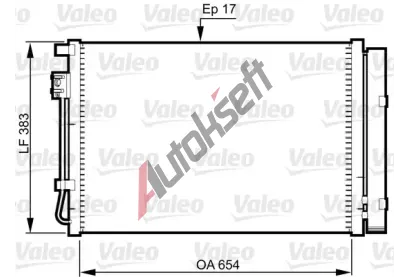 VALEO Kondenz�tor klimatizace VA 814362, 814362