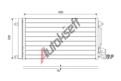 VALEO Kondenztor klimatizace VA 814364, 814364