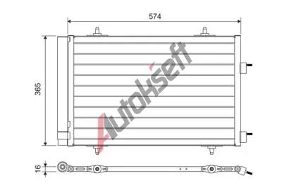 VALEO Kondenztor klimatizace VA 814365, 814365