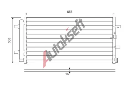 VALEO Kondenztor klimatizace VA 814370, 814370
