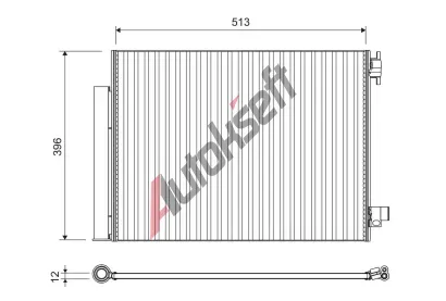 VALEO Kondenzátor klimatizace VA 814373, 814373 VALEO Kondenzátor klimatizace VA 814373, 814373