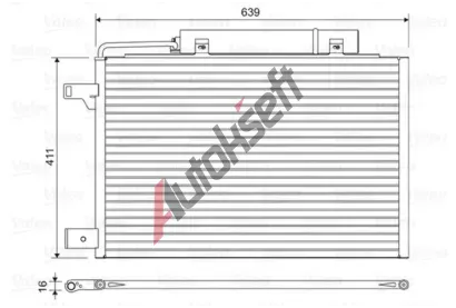 VALEO Kondenz�tor klimatizace VA 814376, 814376