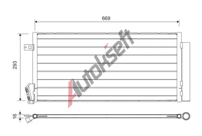 VALEO Kondenztor klimatizace VA 814377, 814377