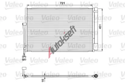 VALEO Kondenzátor klimatizace VA 814379, 814379 VALEO Kondenzátor klimatizace VA 814379, 814379