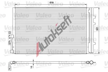 VALEO Kondenztor klimatizace VA 814386, 814386