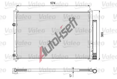 VALEO Kondenz�tor klimatizace VA 814392, 814392