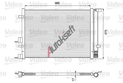 VALEO Kondenz�tor klimatizace VA 814395, 814395