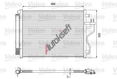 VALEO Kondenzátor klimatizace VA 814396, 814396 VALEO Kondenzátor klimatizace VA 814396, 814396
