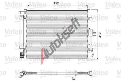 VALEO Kondenztor klimatizace VA 814402, 814402