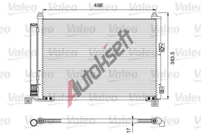 VALEO Kondenztor klimatizace VA 814403, 814403