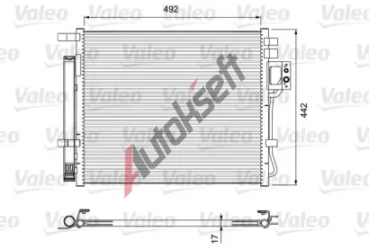 VALEO Kondenz�tor klimatizace VA 814404, 814404