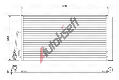 VALEO Kondenztor klimatizace VA 814409, 814409