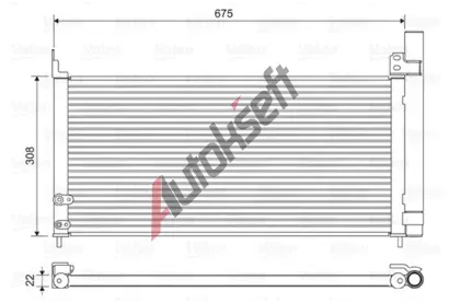 VALEO Kondenztor klimatizace VA 814415, 814415