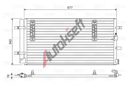 VALEO Kondenztor klimatizace VA 814419, 814419