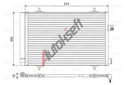 VALEO Kondenztor klimatizace VA 814420, 814420