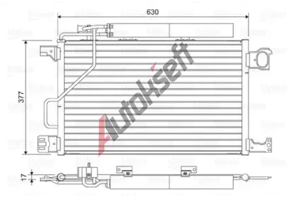 VALEO Kondenz�tor klimatizace VA 814423, 814423