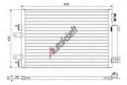 VALEO Kondenz�tor klimatizace VA 814446, 814446