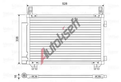VALEO Kondenztor klimatizace VA 814449, 814449