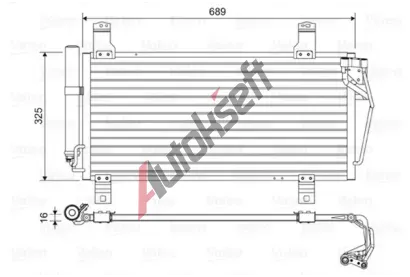 VALEO Kondenztor klimatizace VA 814456, 814456