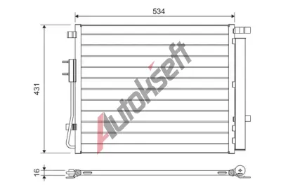 VALEO Kondenz�tor klimatizace VA 814459, 814459