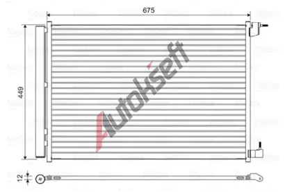 VALEO Kondenztor klimatizace VA 814468, 814468