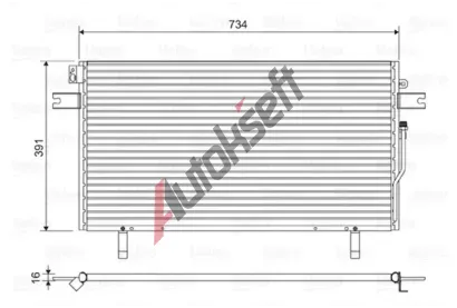 VALEO Kondenz�tor klimatizace VA 814489, 814489