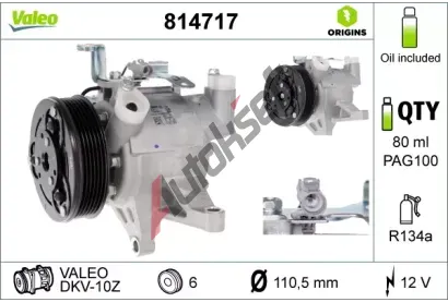 VALEO Kompresor klimatizace VA 814717, 814717