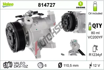 VALEO Kompresor klimatizace VA 814727, 814727 VALEO Kompresor klimatizace VA 814727, 814727