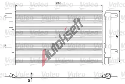 VALEO Kondenztor klimatizace VA 815089, 815089