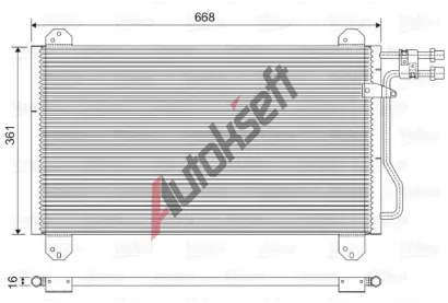 VALEO Kondenztor - klimatizace VA 816891, 816891