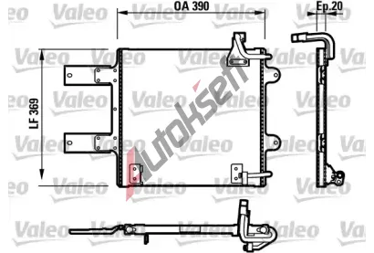 VALEO Kondenzátor klimatizace VA 817246, 817246 VALEO Kondenzátor klimatizace VA 817246, 817246