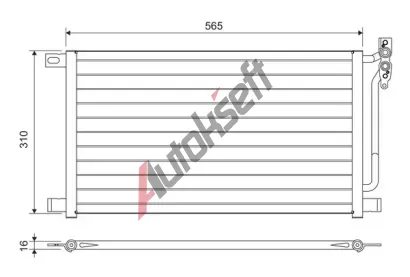 VALEO Kondenztor - klimatizace VA 817405, 817405