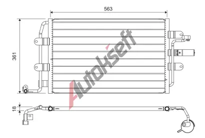 VALEO Kondenz�tor - klimatizace VA 817427, 817427