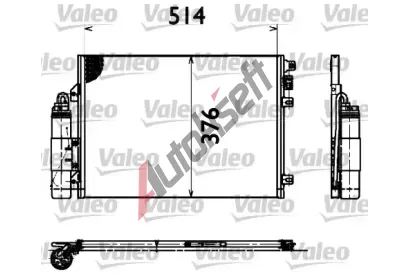 VALEO Kondenztor - klimatizace VA 817428, 817428