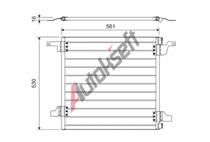 VALEO Kondenztor - klimatizace VA 817458, 817458