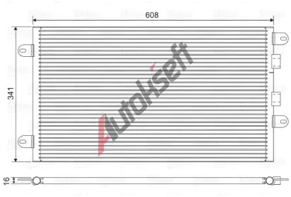 VALEO Kondenzátor - klimatizace VA 817463, 817463 VALEO Kondenzátor - klimatizace VA 817463, 817463
