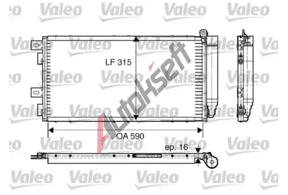 VALEO Kondenz�tor - klimatizace VA 817547, 817547