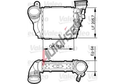 VALEO Chladi� vzduchu intercooler VA 817557, 817557
