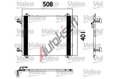 VALEO Kondenztor - klimatizace VA 817570, 817570