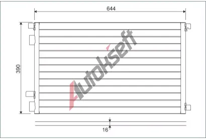 VALEO Kondenztor - klimatizace VA 817608, 817608