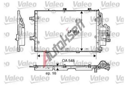 VALEO Kondenztor - klimatizace VA 817609, 817609