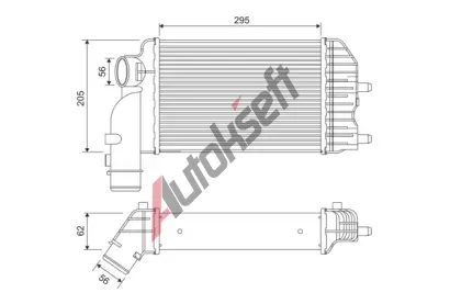 VALEO Chladič vzduchu intercooler VA 817632, 817632 VALEO Chladič vzduchu intercooler VA 817632, 817632