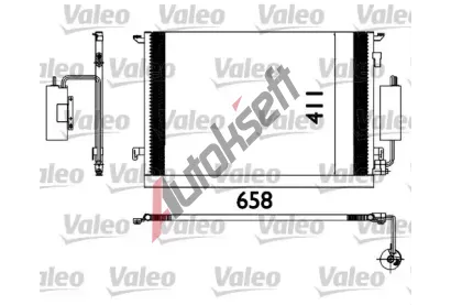 VALEO Kondenztor - klimatizace VA 817648, 817648