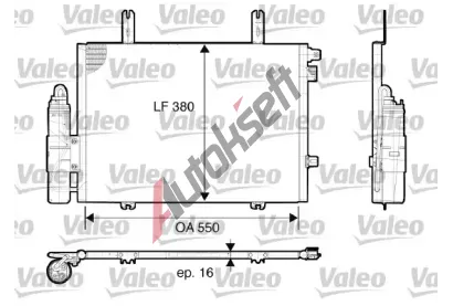 VALEO Kondenztor klimatizace VA 817662, 817662