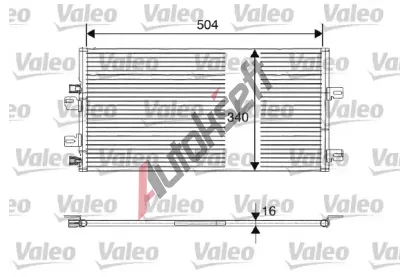 VALEO Kondenztor - klimatizace VA 817687, 817687
