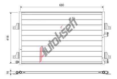 VALEO Kondenztor - klimatizace VA 817731, 817731